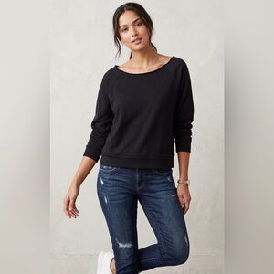 Next Level Apparel -  Black Crewneck Pullover Lightweight Boatneck Sweater